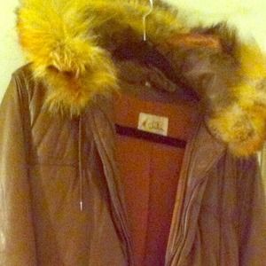 Awesome Vintage Leather Jacket ! One Hour Sale!