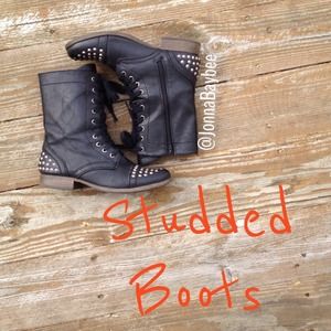 Studded Combat Boots