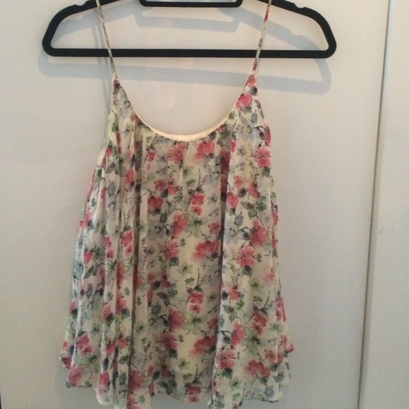 LF Spaghetti Strap Loose Floral Top
