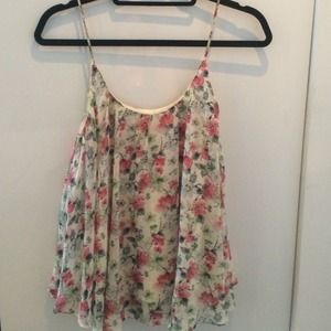 LF Spaghetti Strap Loose Floral Top