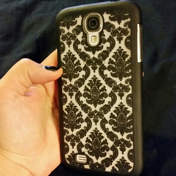 Black Damask Phone Case
