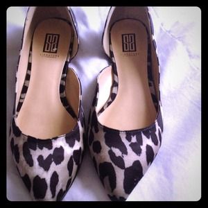 Leopard print flats
