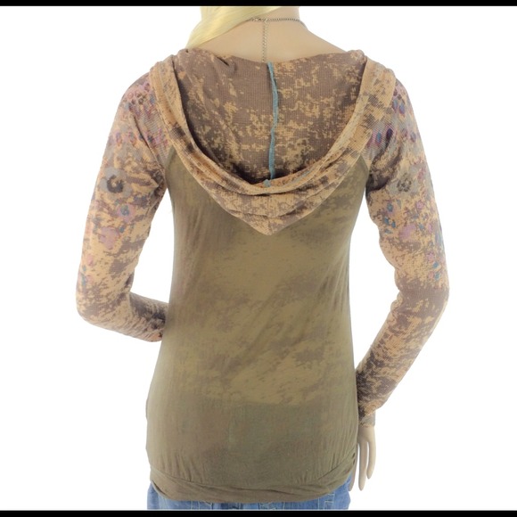 ️UNAVAILABLE Free People Boho Hooded Thermal Shirt - Picture 4 of 4