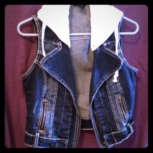 Jean jacket vest