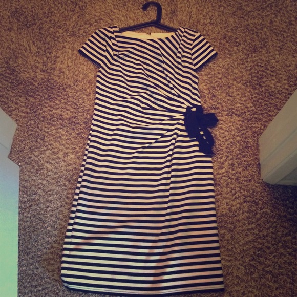 Black and white cocktail dress