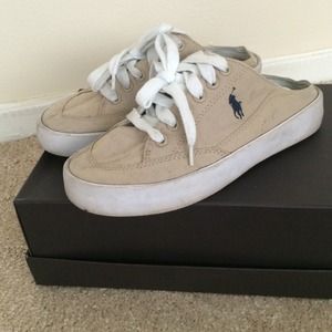 Polo Ralph Lauren tennis clogs.