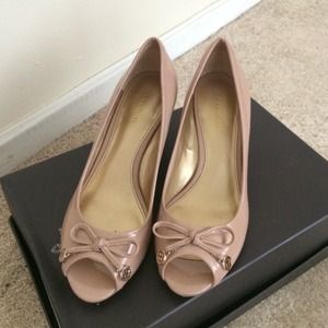 Coach wedge peeptoes