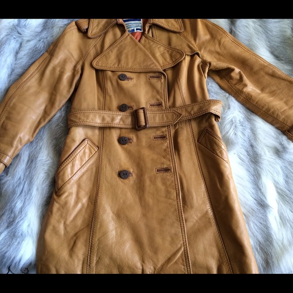 Vintage 100% Leather Coat