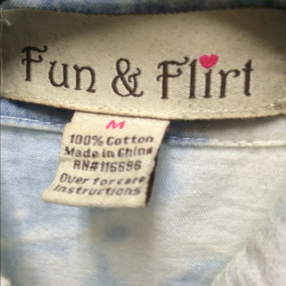 Acid Wash Chambray Button Up - Picture 3 of 3