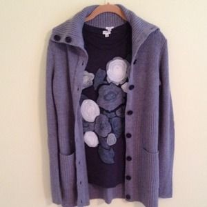 J. Crew Bundle: Long Cardigan and Graphic Tee