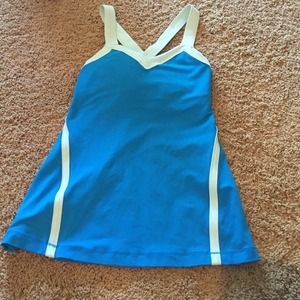 Bright blue lululemon top!