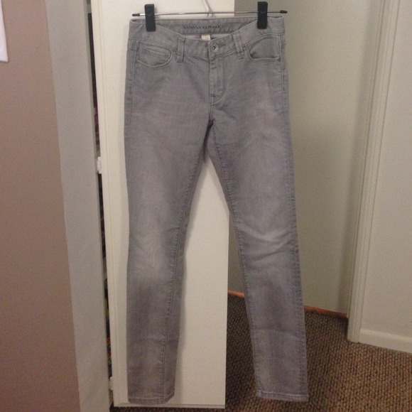 Grey Banana Republic Skinny Jeans