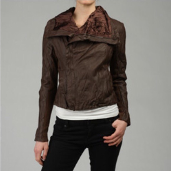 Black Faux leather Jacket