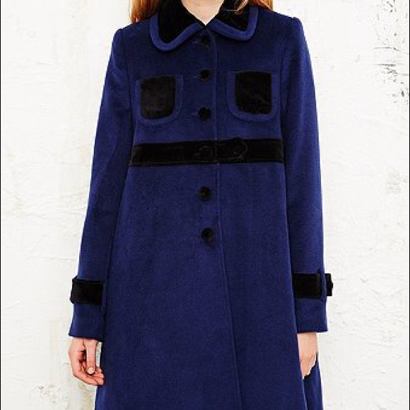 Cooperative Velvet Trim Doll Coat