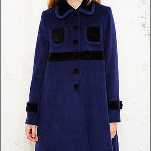 Cooperative Velvet Trim Doll Coat