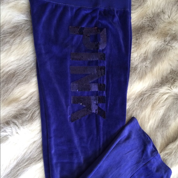 Victoria's Secret Sweat Pants velvet blue