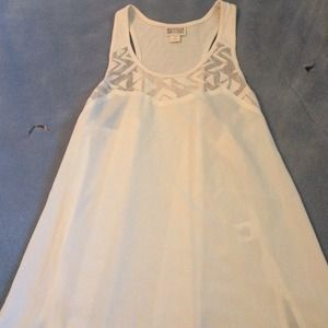 Creamy white converse top