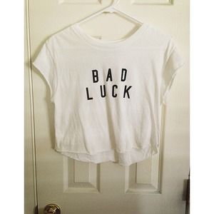 Brandy Melville Bad Luck Crop Top