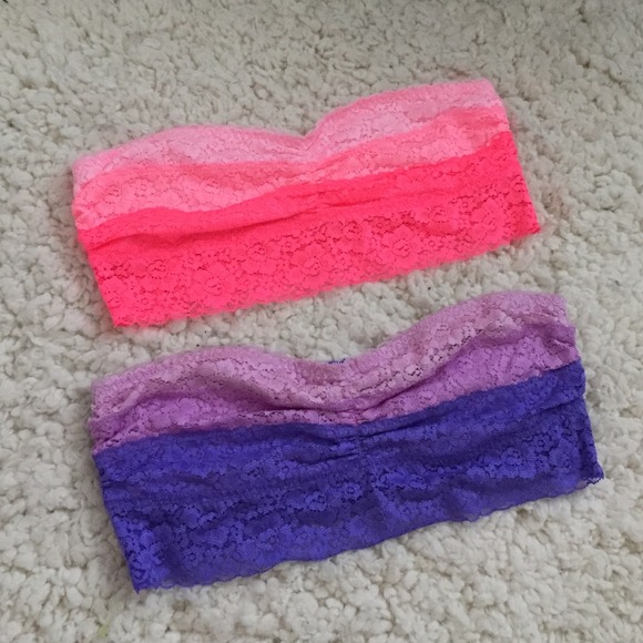 Victoria's Secret Tops - 2 NEW Victoria's Secret Lace Ombré Bandeau