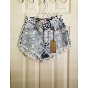 Nasty Gal Daisy Denim Shorts