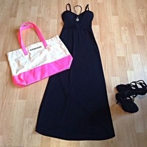 Black Maxi Cutout Dress