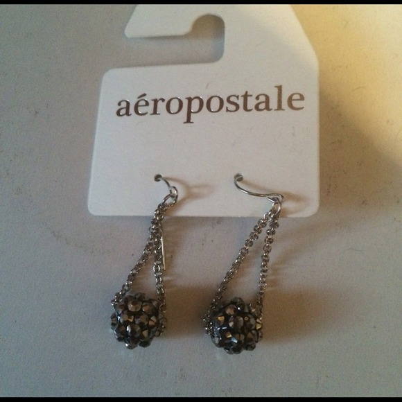 Aeropostale black sequin earrings