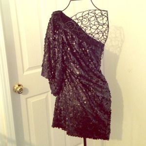 Fun  black sequence dress size 2