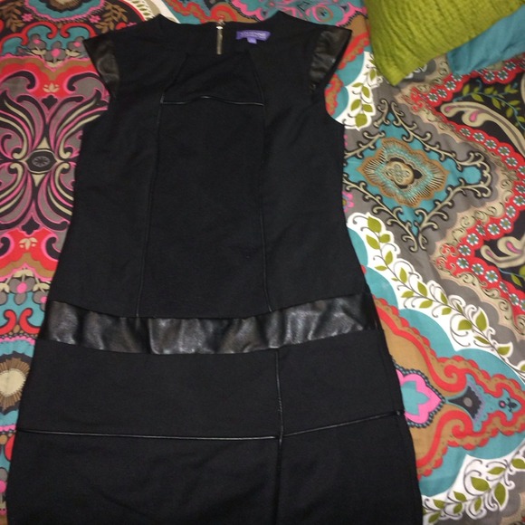 New faux leather dress