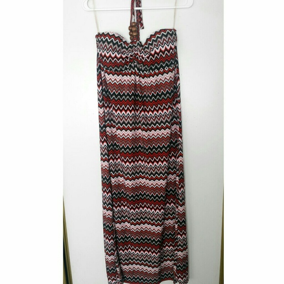 Chevron Printed Maxi Dress