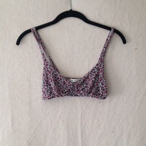brandy melville floral bralette