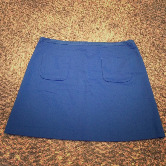 Royal blue skirt
