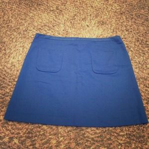 Royal blue skirt