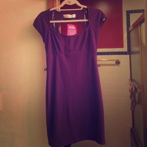 Purple open-back LuLu's dress