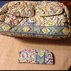 Vera Bradley Purse and glass case