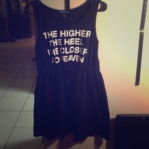 "Higher the heel closer to heaven" dress