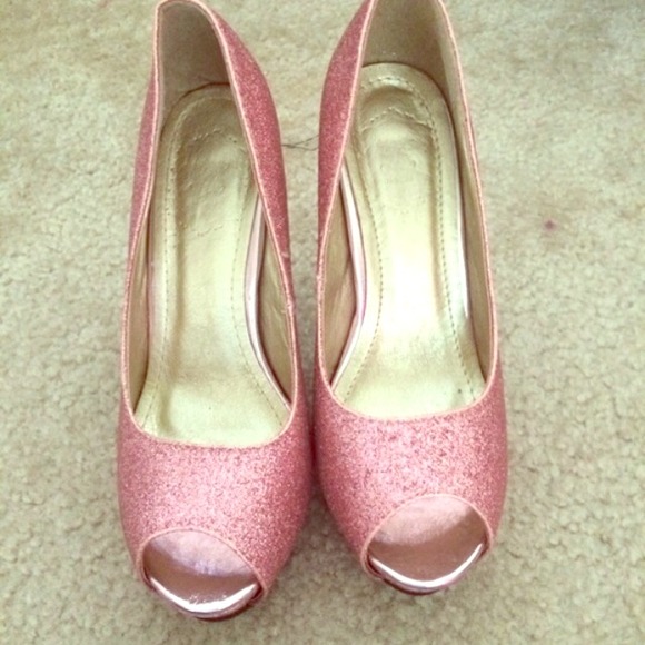 Baby pink heels
