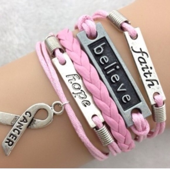 Jewelry - Breast Cancer Bracelet ✨ON SALE FOR OCTOBER✨3 left