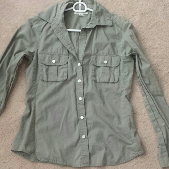 Banana Republic Light Olive Blouse