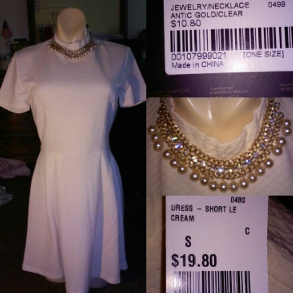 Forever21 dress and necklace