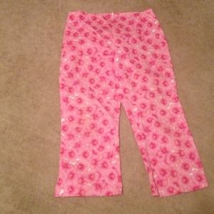 Pink flower pants