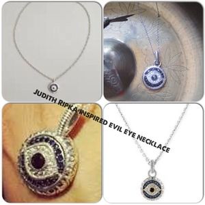 Evil Eye sterling silver necklace