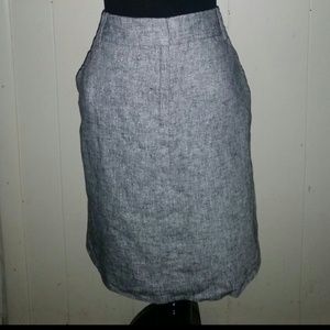 Loft shimmery linen skirt with lining