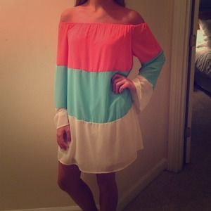 Mutli-colored fashionable dress