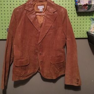 Leather blazer
