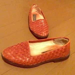 Size 6 Vintage Cole Haan Woven Leather Slip-ons