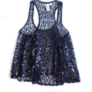 Sequin Black top