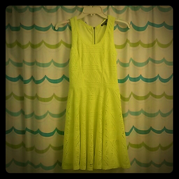 🌙Yellow Tribal Skater Dress🌙