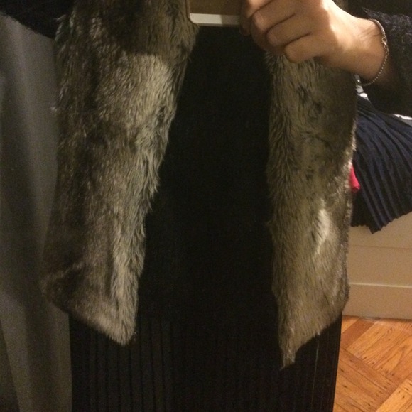 Faux fur vest