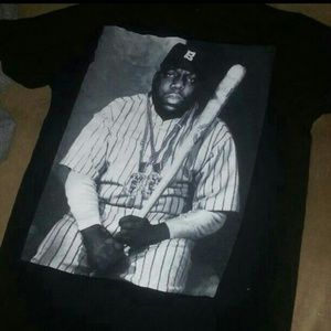 Biggie smalls baseball tshirt very rare