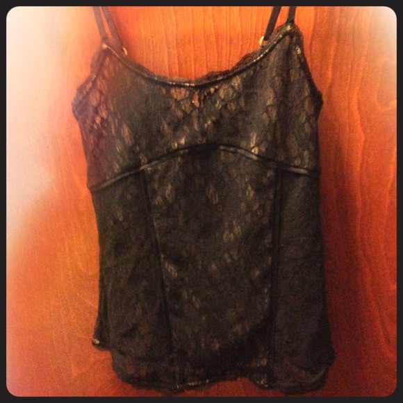 Victorias secret black lace top